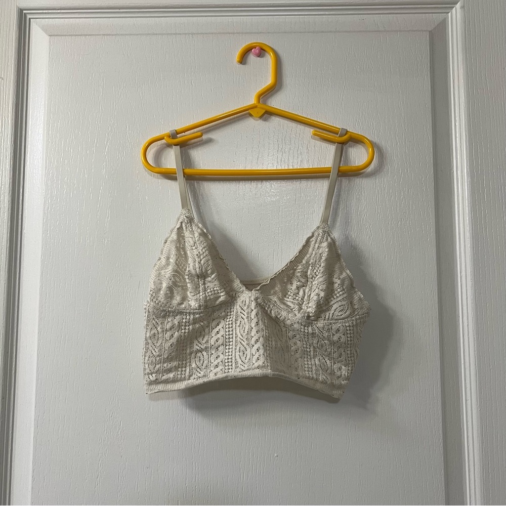 Aerie Cable Lace Longline Bralette